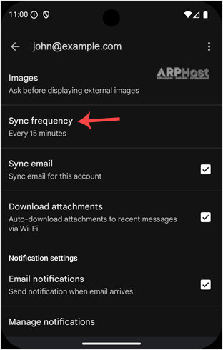 set-sync-android-cpanel-email-config.gif